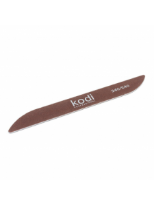 Nail file "Boomerang" 240/240 (color: brown, size: 178/20/2), KODI